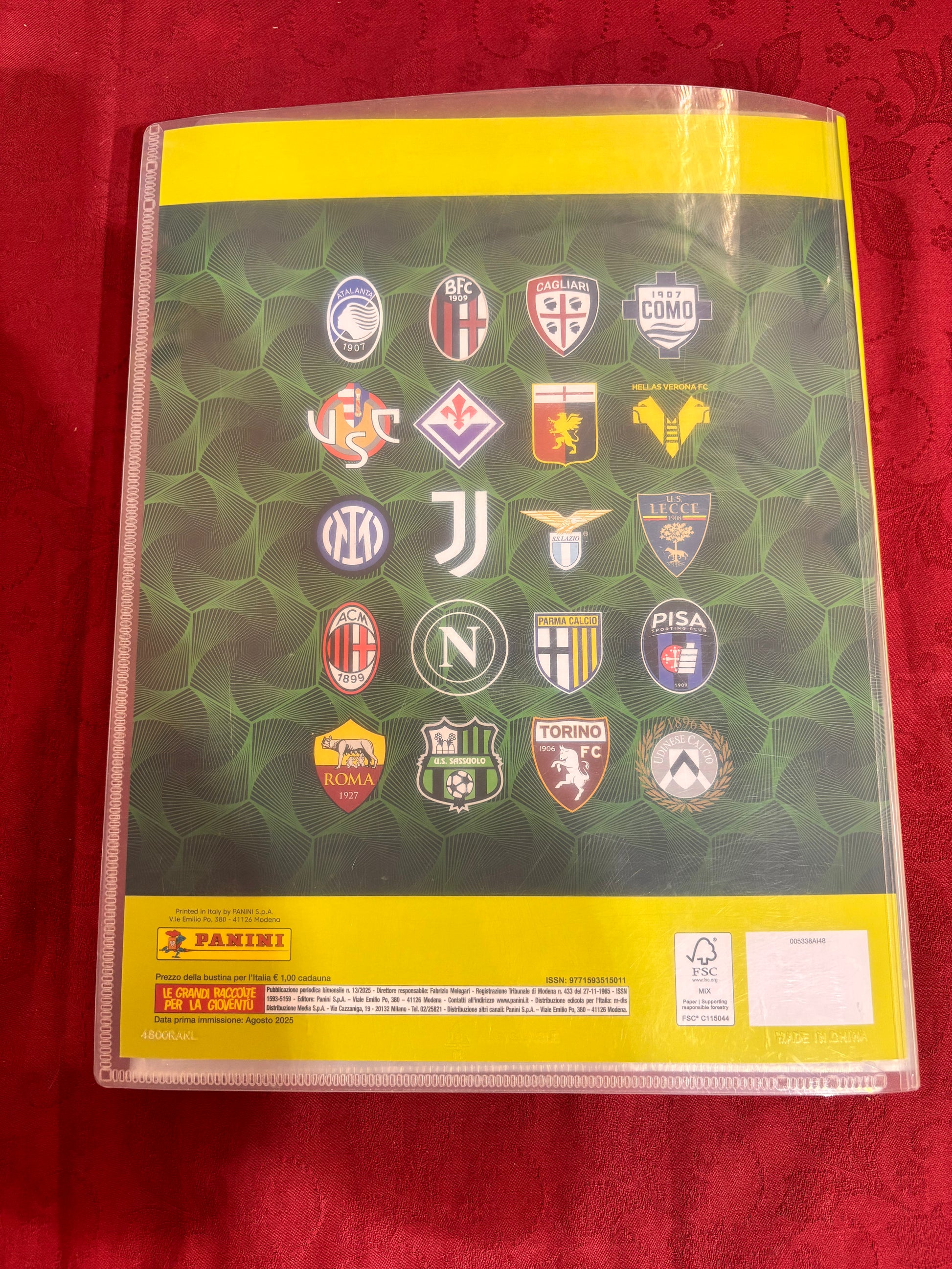 Album Panini Adrenalyn XL 2025-2026.