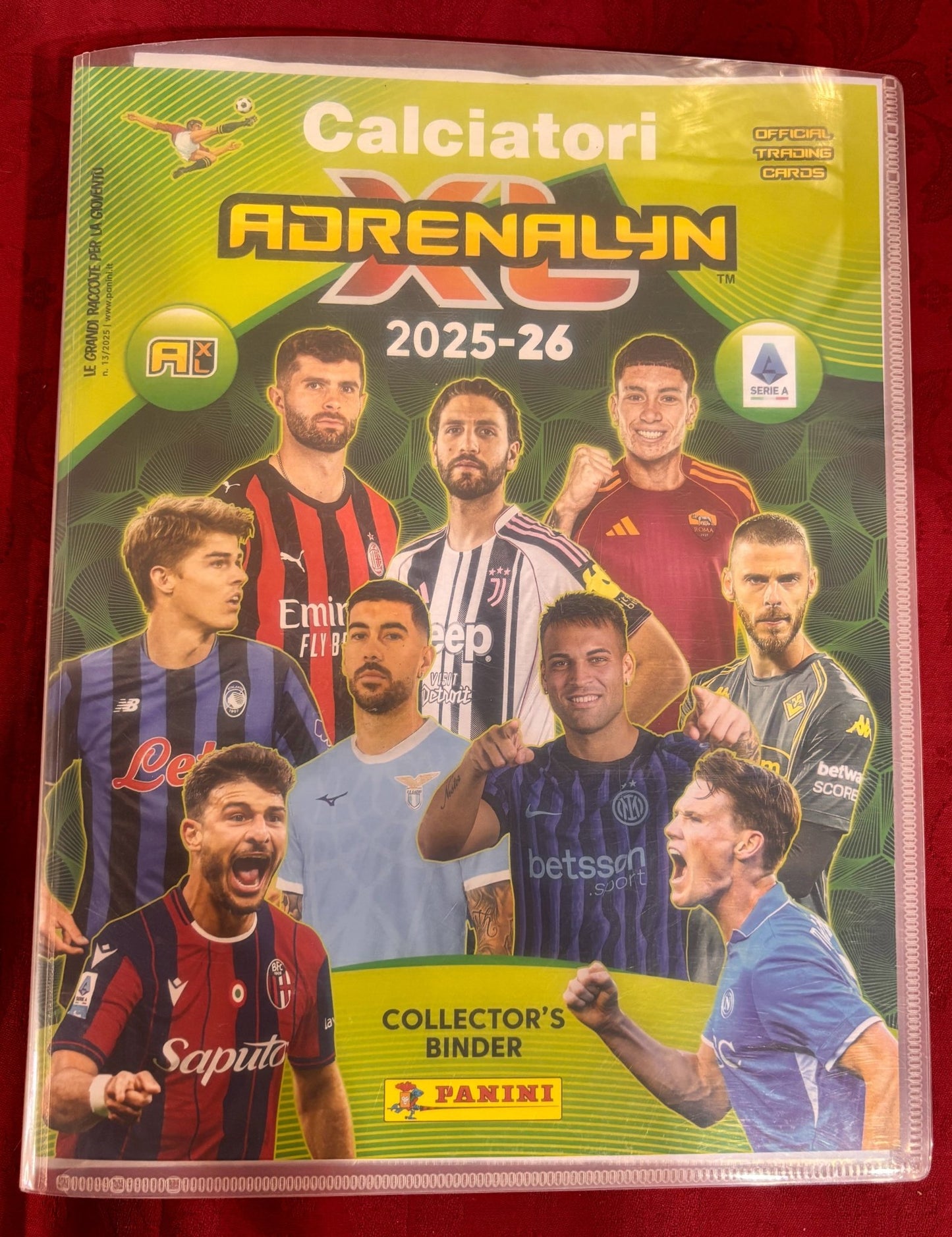 Album Panini Adrenalyn XL 2025-2026.