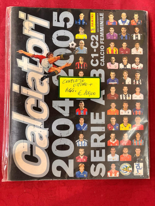 Album Panini Calciatori 2004/2005 Completo con Figurine Attaccate.