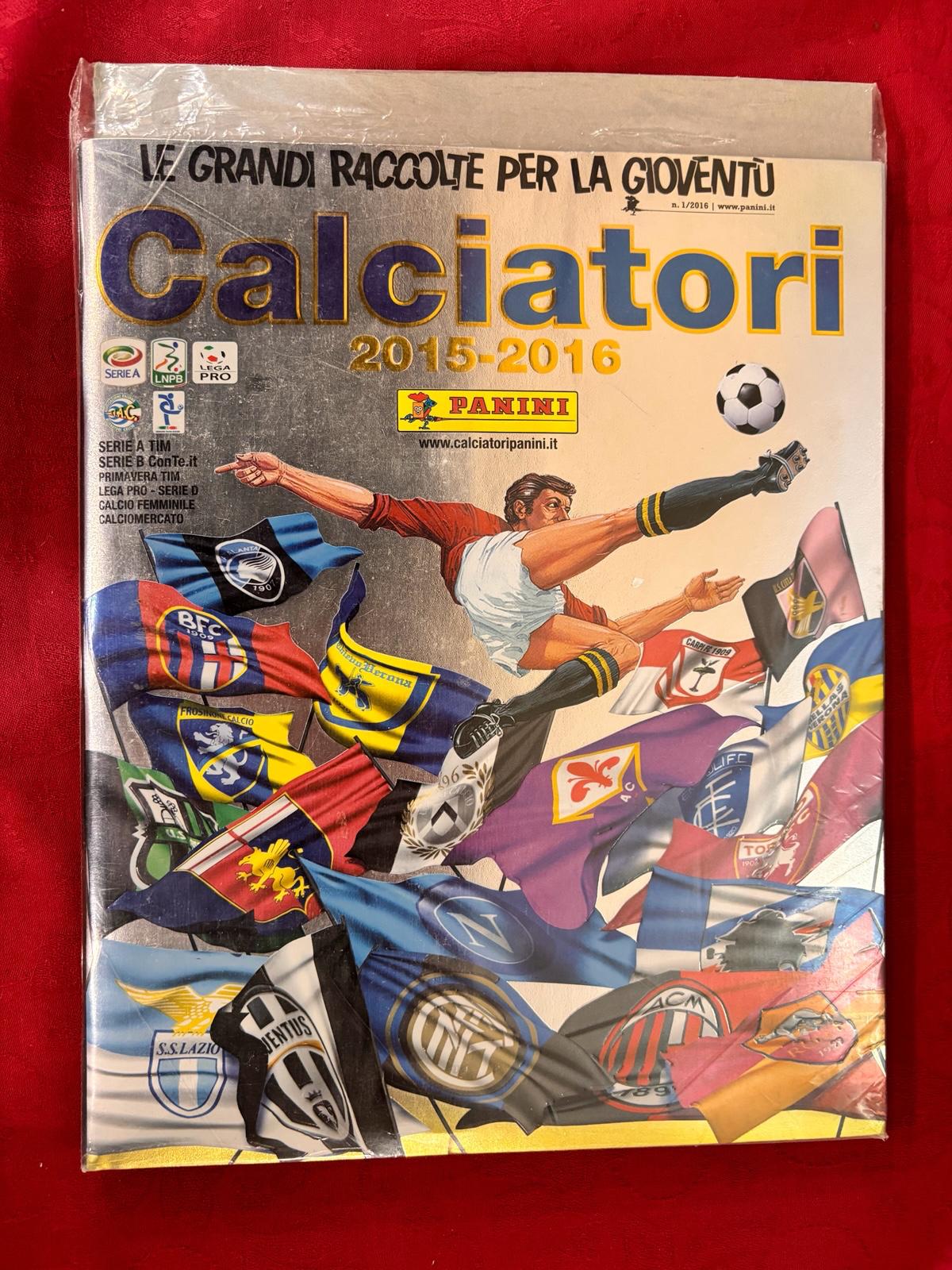 Album Panini Calciatori 2015/2016 Completo con Figurine Attaccate + Aggiornamenti.