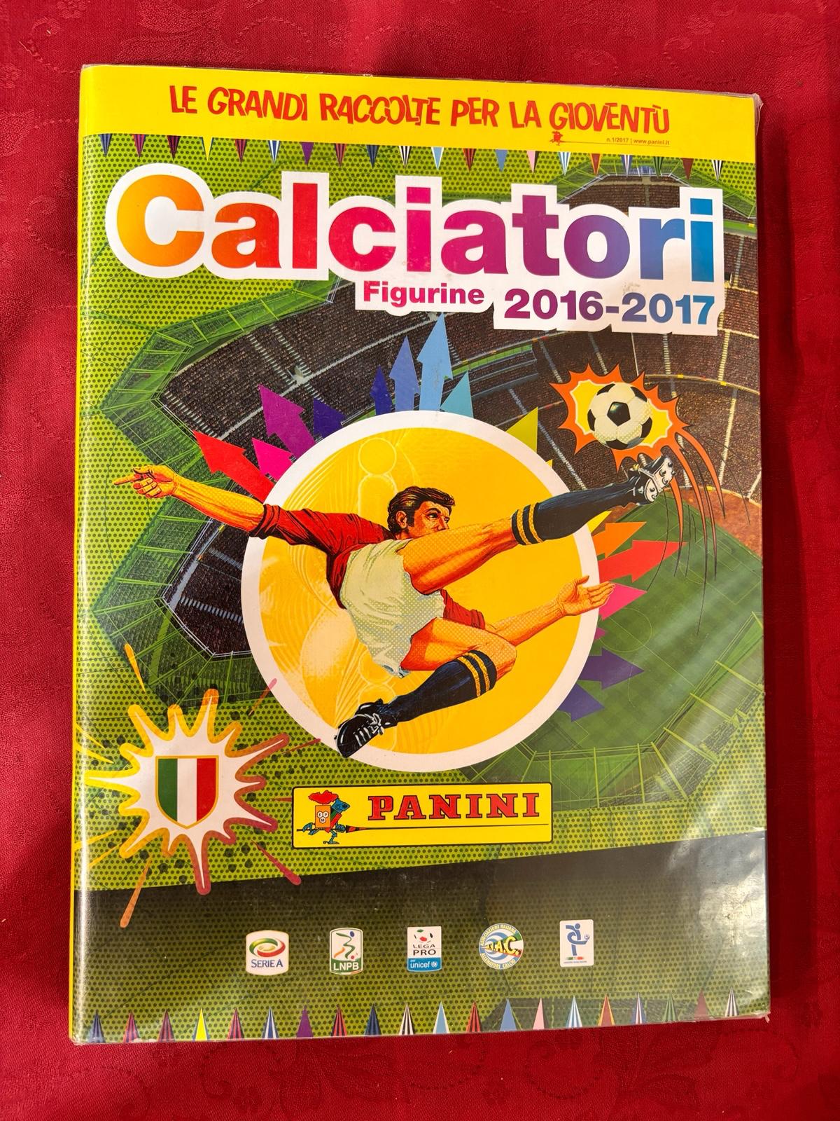 Album Panini Calciatori 2016-2017 Vuoto + Set Figurine Staccate.