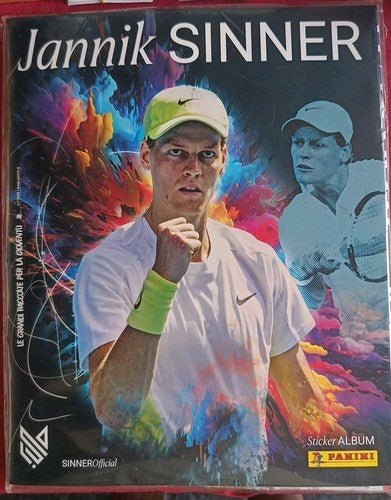 Album Panini Jannik Sinner + Set Completo Figurine (Non Incollate).