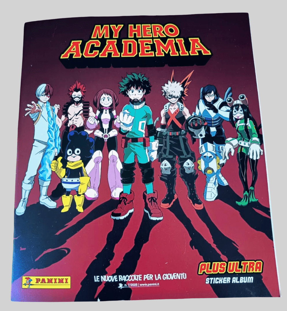 Album Panini My Hero Academia 2025 + Set Completo Figurine Staccate.